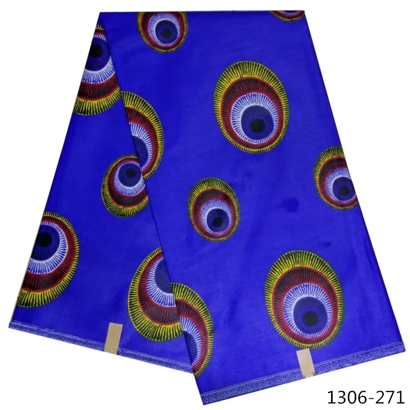 

African Tissu Java Wax fabric African Wax Cloth Ankara 100% Cotton High Quality Soft Real Batik Block Prints 1306-27