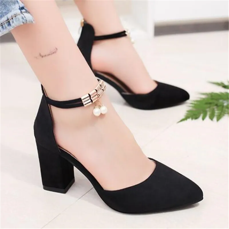 

HOT Summer Women Shoes Side with Pointed Toe Pumps Dress Shoes High Heels Boat Shoes Wedding Shoes tenis feminino sandals