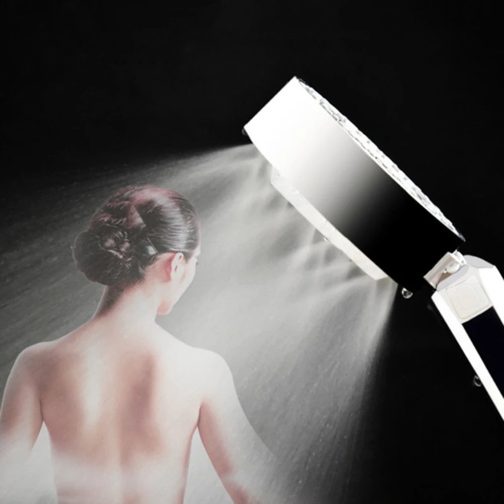 3-ступенчатый Magic SPA Насадки для душа Ванная комната экономии воды Давление энергии душ монтажными головками под& Дождь Насадки для душа из АБС-пластика