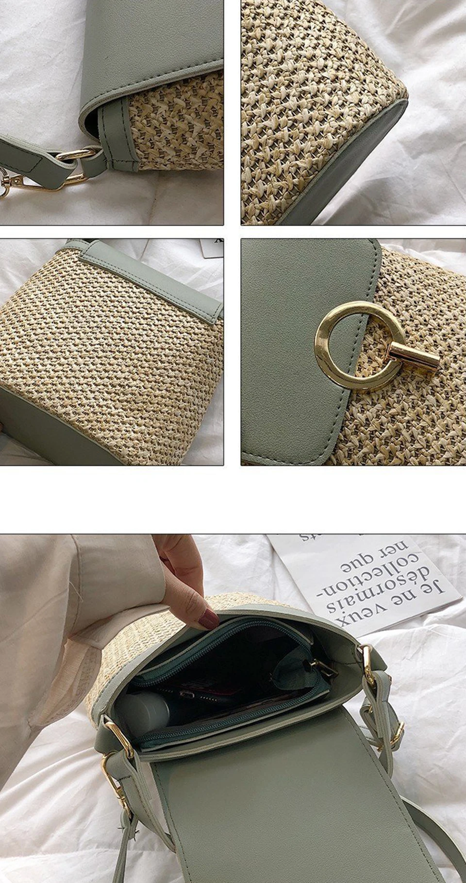 Straw Bucket Bag (3)