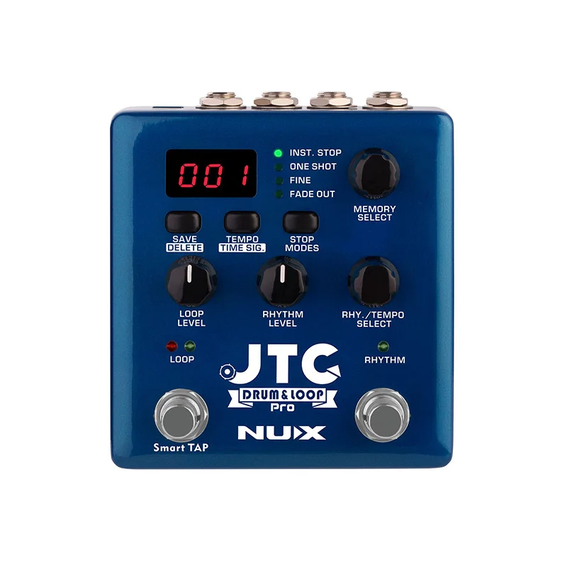 NUX JTC Drum Loop PRO гитарный эффект педаль авто-запись двойной переключатель педаль петлителя 6 часов время записи 256 циклические воспоминания