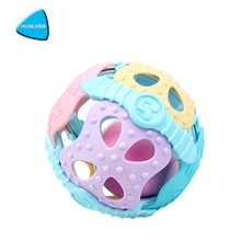 

HUAILE Soft Plastic Baby Grasping Bell Ball 1-12m Baby Toys Rattles Sound Educational Rolling Balls Infant Toddler Teether Toy