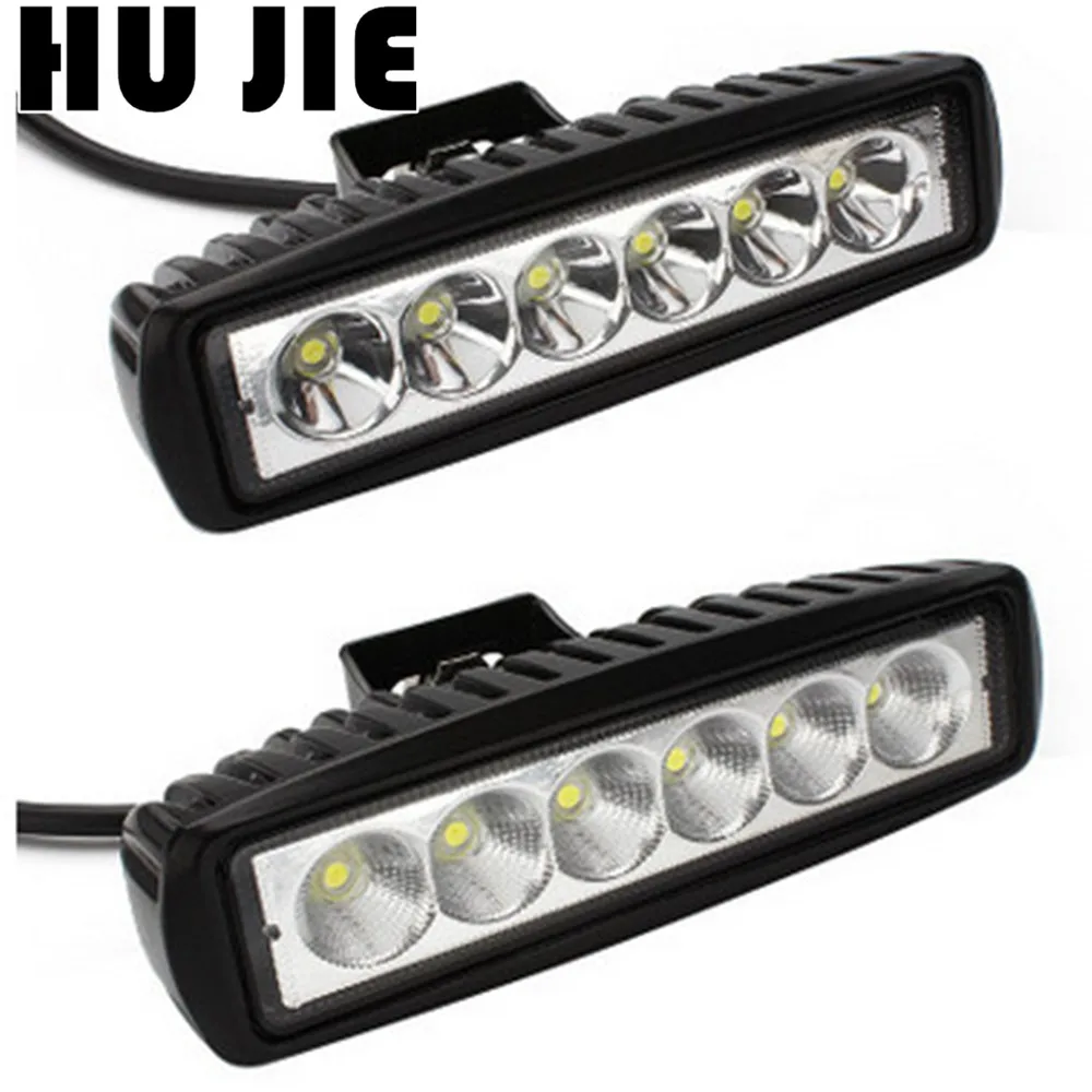 

1Pcs 2Pcs 18w DRL LED Spot Flood Work Light Worklight 9-32V 4WD 12 Volt Led Work Lights For Off Road Vehicle SUV Car Trucks