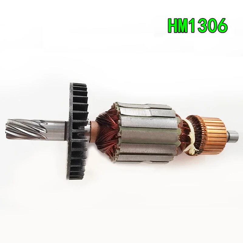 AC220-240V 8Teeth Drive Shaft Electric Anchor Armature Rotor for Makita HM1306 HM 1306  517773-3