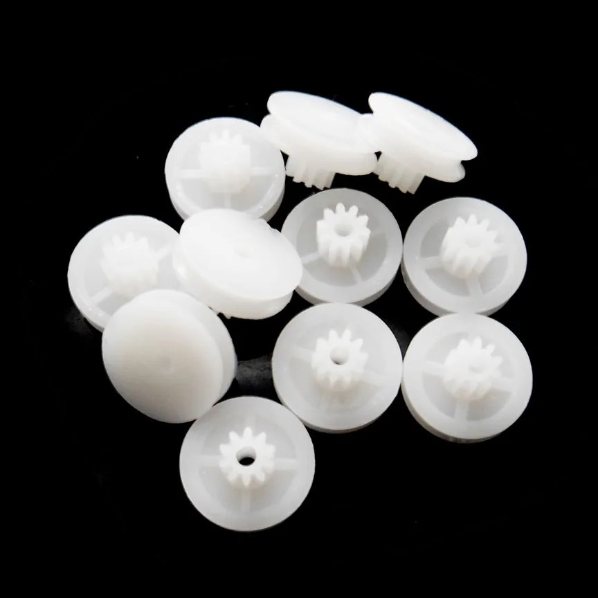 

102B Pulley Modulus 0.5M Diameter 14.4mm Pulley + 10 Tooth Plastic Gear Pulley Roller Toy Accessories 100pcs/lot