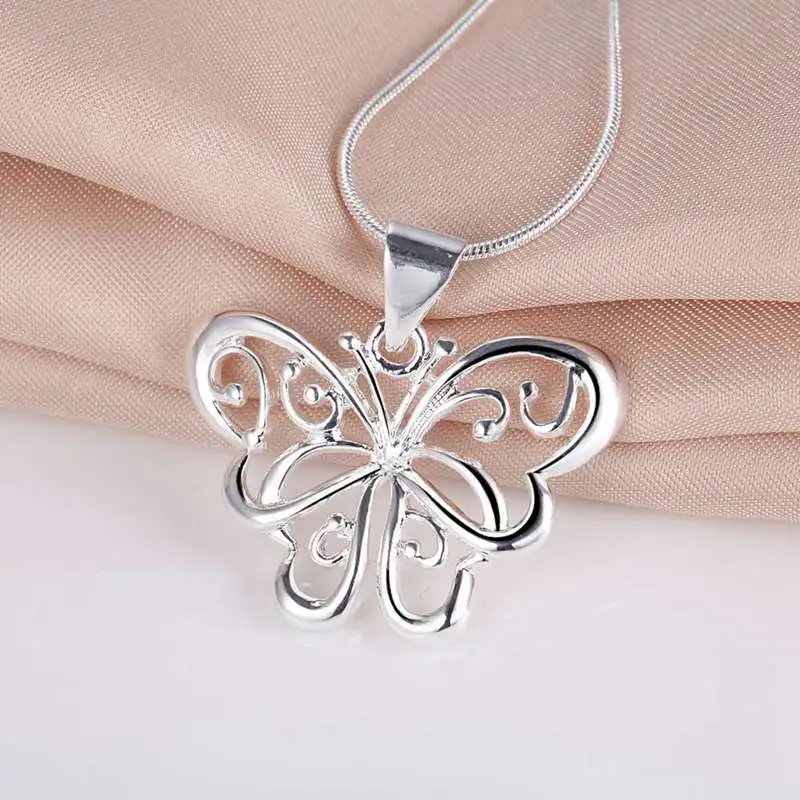 

2016 Lovely Jewelry Fashion Necklace Butterfly Pendant Loving Necklace For Women AN153