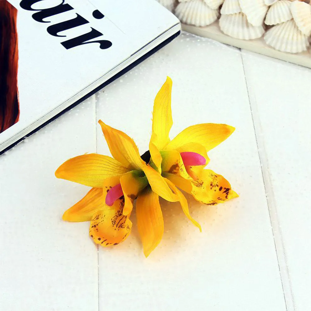 1 шт. модная металлическая однотонная маленькая свежая Орхидея шпилька стильный инструмент Аксессуары для волос для девочек аксессуары для стрижки волос