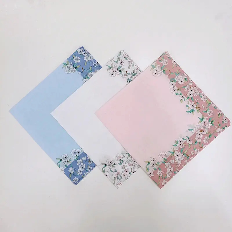 Buy DoreenBeads Cotton Tea Napkin Flower Printed Black Green Afternoon Tea