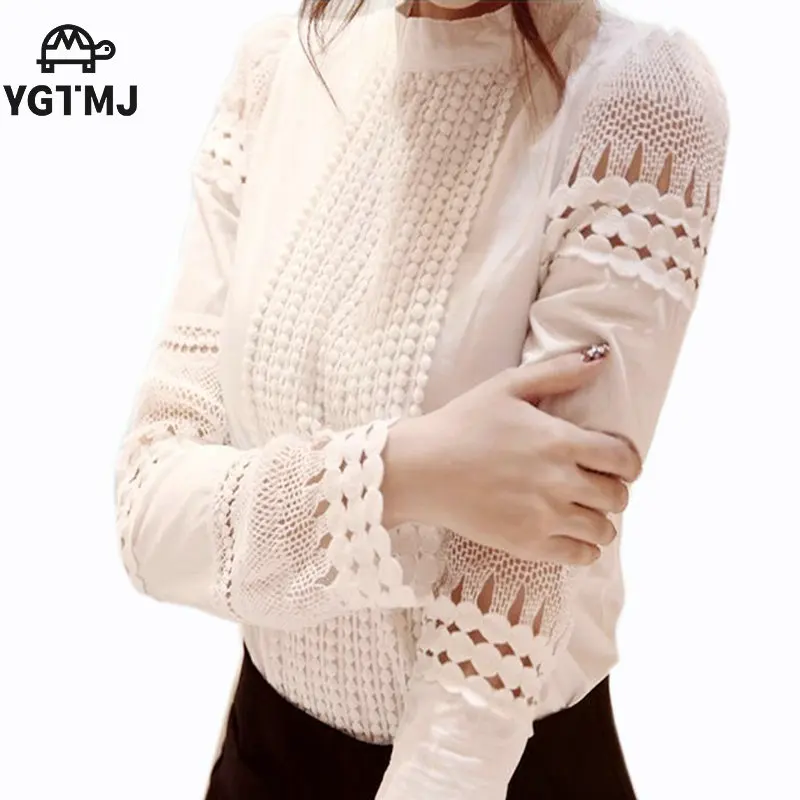 S 5XL Autumn font b Women s b font font b Shirts b font White Long