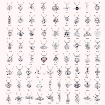 

10pcs/lot 75 Styles Fashion lovely wish pearl cage pendants Open beads locket charm mountings DIY jewelry in Bulk wholesale