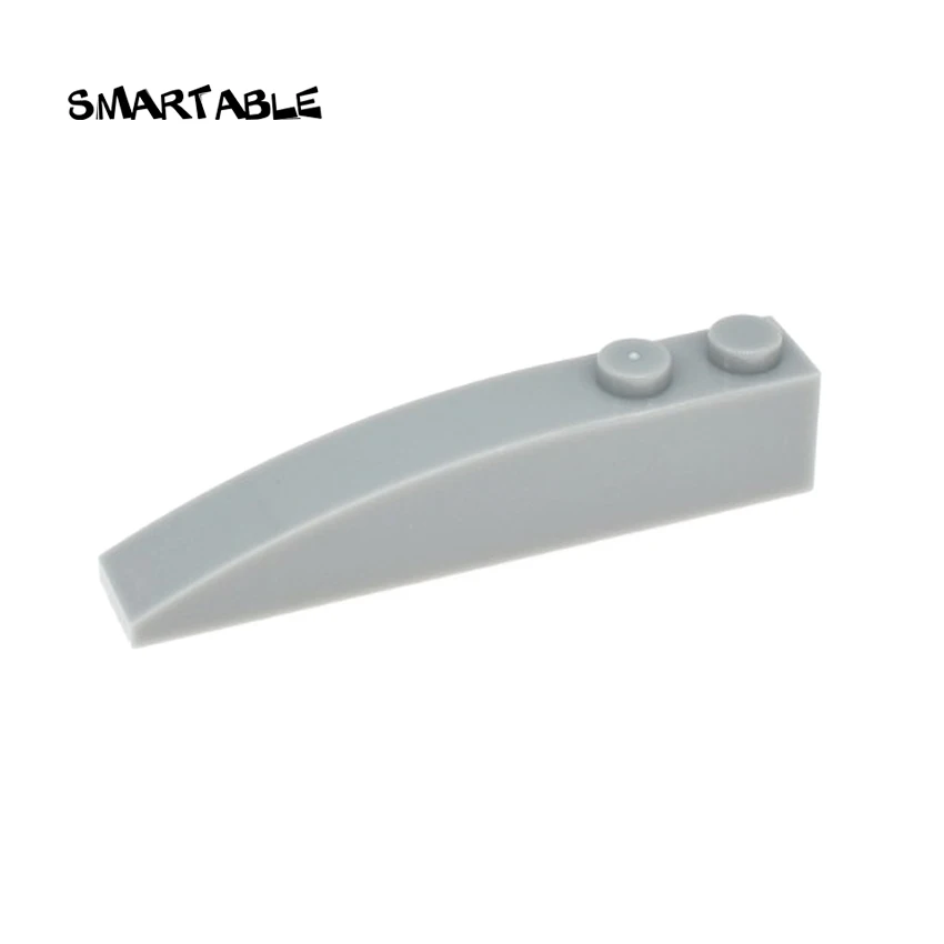 Smartable изогнутый 1x6 с 2 шпильками строительные блоки MOC части Обучающие игрушки