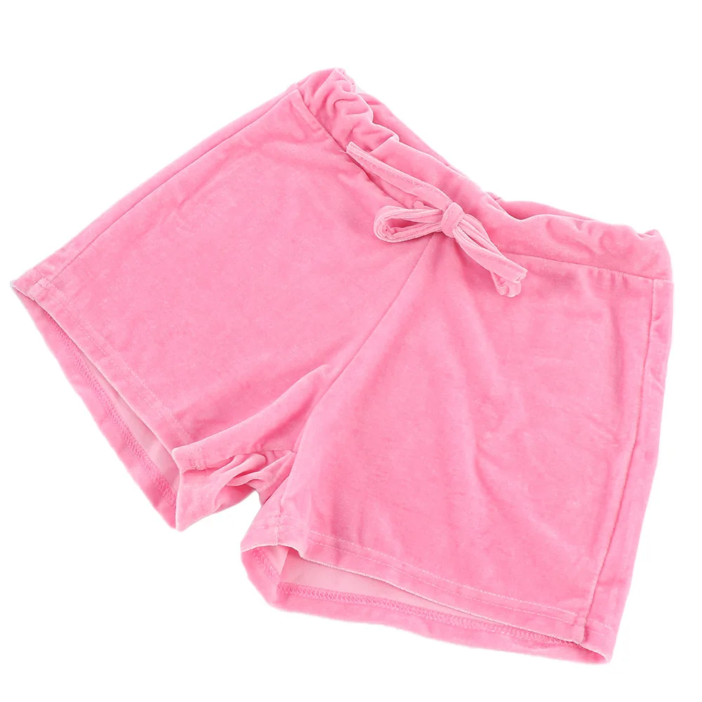 

2019 Women Pink Velvet Shorts Fashion Sexy Bodycon Workout Flannel Short Pants Feminino Pantalones Mujer Fitness Soft Sportwear