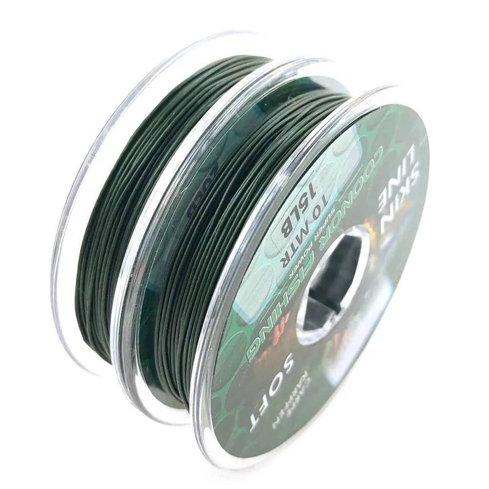 10m Carp fishing line green Coated Braid HookLink lead core leader for hair rigs quick sinking 10m Carp fishing line green Coated Braid HookLink lead core leader for hair rigs quick sinking