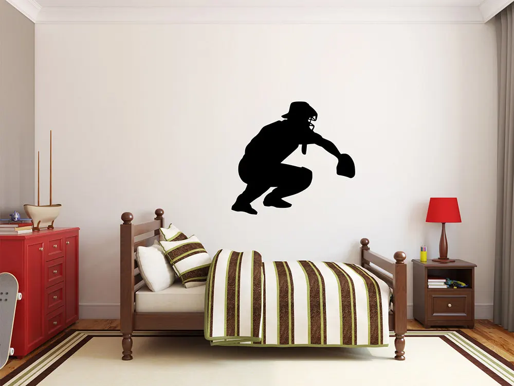 

YOYOYU Wall Sticker Vinyl Art Home Decoration Boys Playroom Decor Baseball Sports Wall Poster Removeable Mural J102