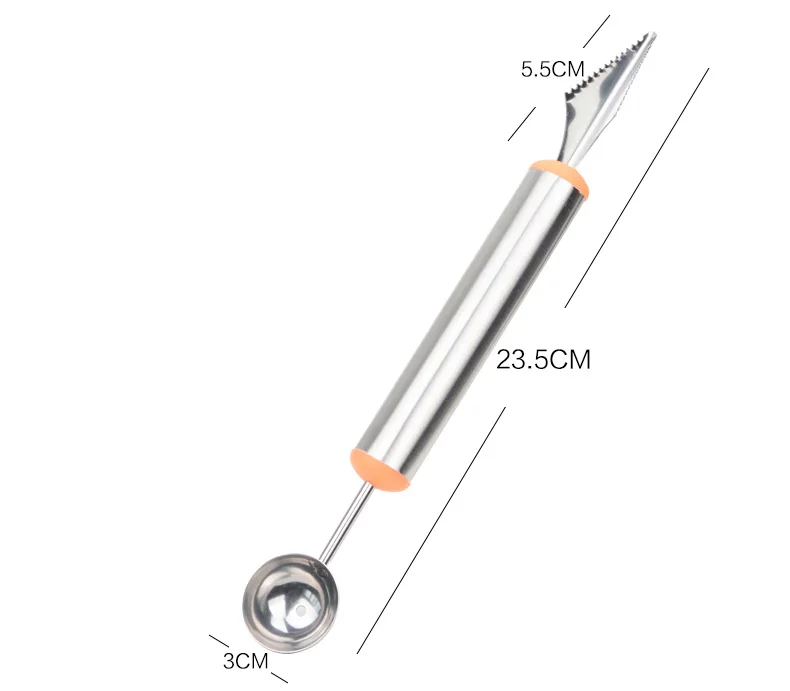 Creative fruit tool for sculpture & ballerer DIY fruit homemade kitchen helper Creative fruit tools for children Stainless steel (1)