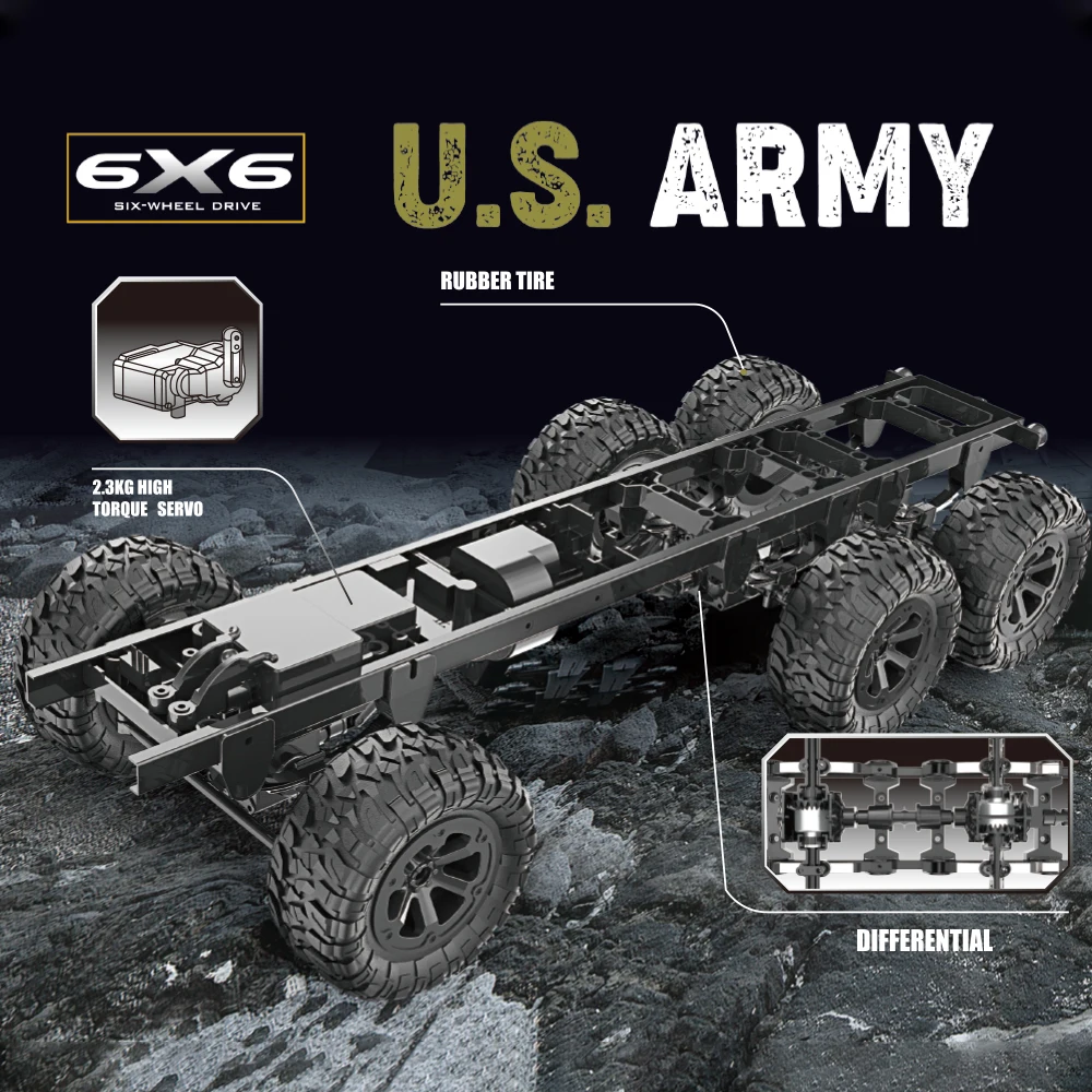 Fayee 1/12 RC военный грузовик 2 4G 6WD 20 км/ч с дистанционным управлением RTR модель