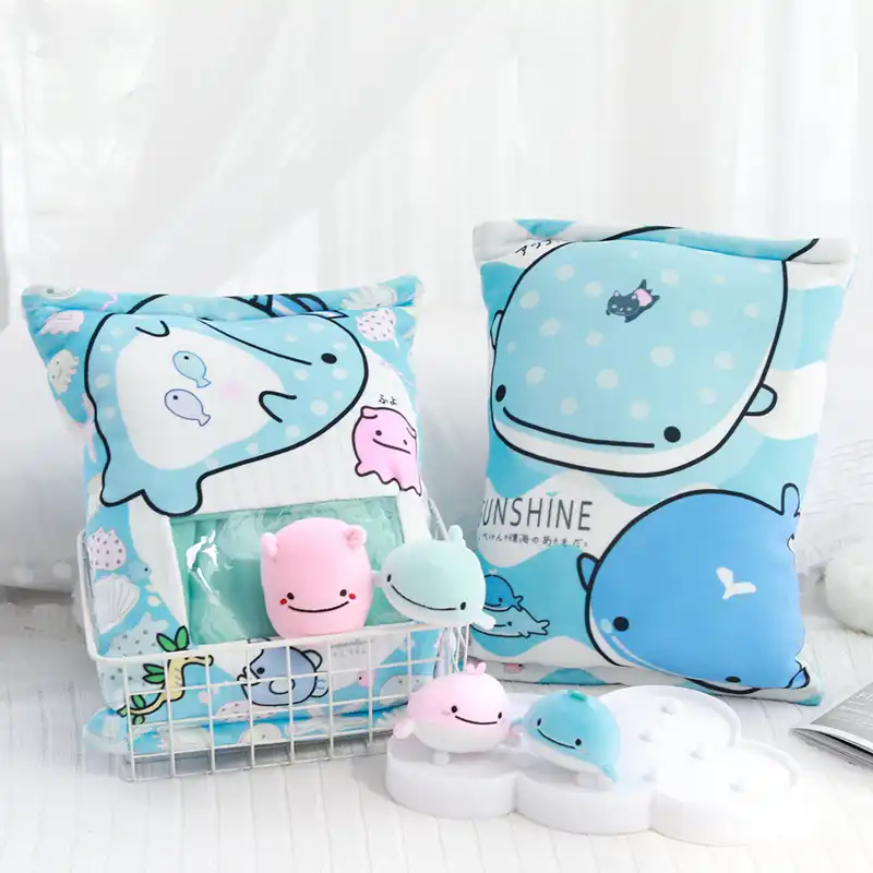 Cute Heart Shaped Pillow Kids Nap Pink Little Girl Gift Practical Comic