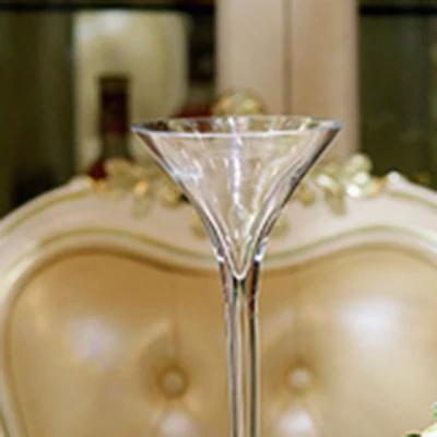 Moden креативные бокалы для шампанского стеклянная гидропонная ваза вазы модные украшения для дома Свадебные украшения растения Цветочная ваза - Цвет: cocktail cup 40cm
