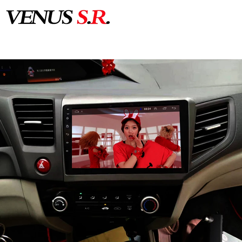 Best VenusSR Android 8.1 2.5D car dvd for Honda civic 2012-2015 multimedia headunit GPS Radio stereo gps navigation 4