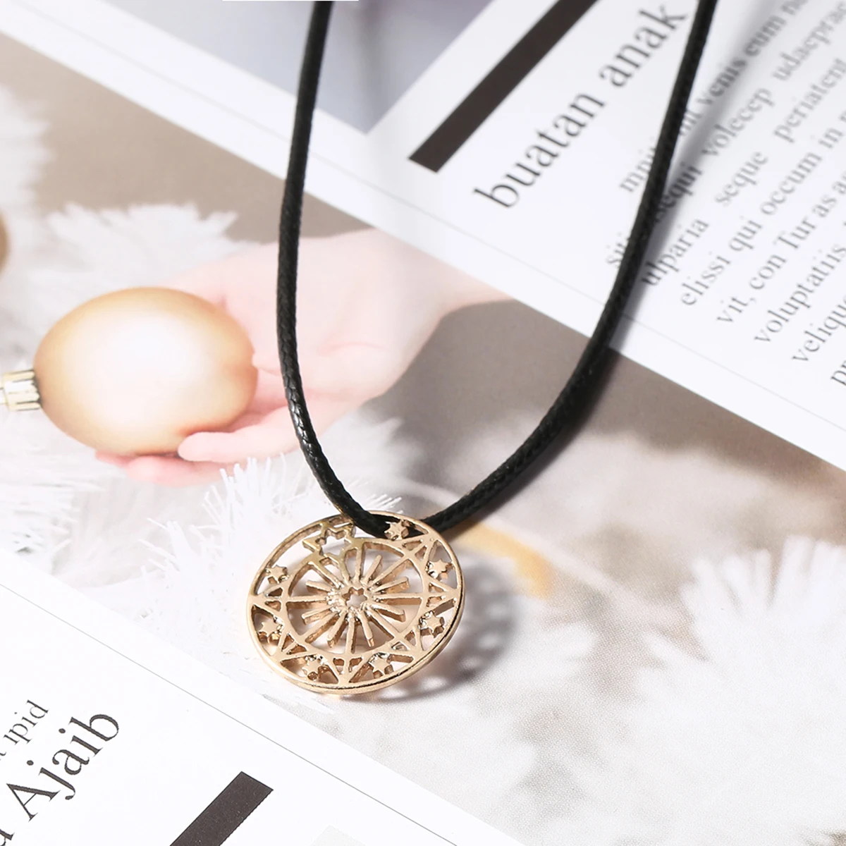 100pcs Black Wax Line Necklace Chain Pendant Charms Cord Beads String Lobster Clasp Strap Rope