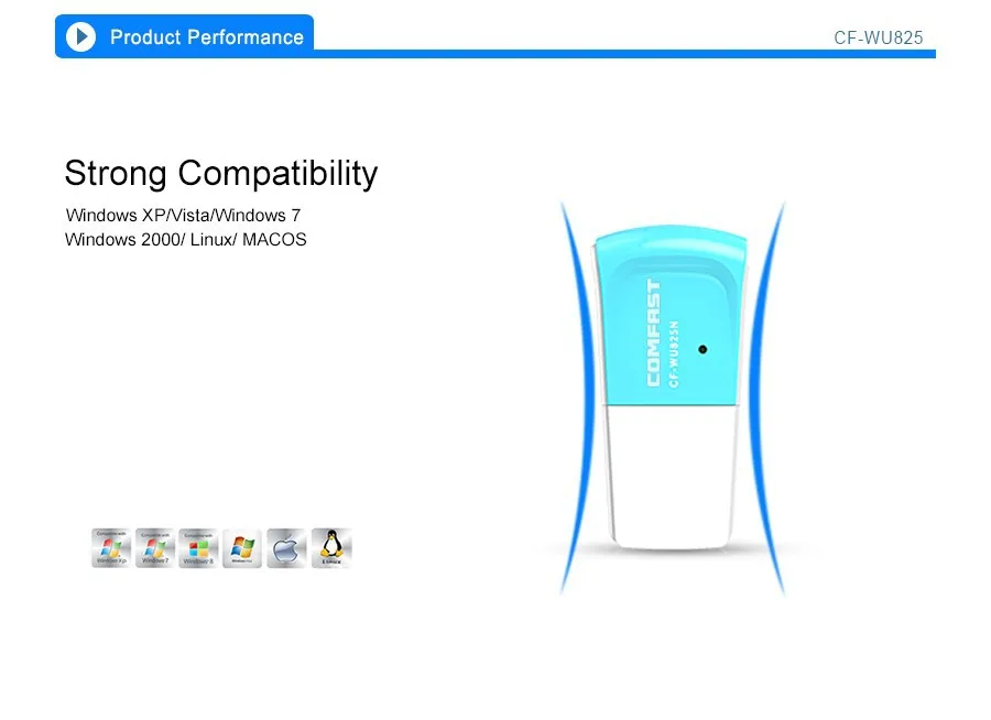 Comfast Mini USB WiFi адаптер N 802,11 b/g/n Wi-Fi ключ RTL8192EU с высоким коэффициентом усиления 300 Мбит/с Беспроводная антенна wifi для компьютера ноутбука
