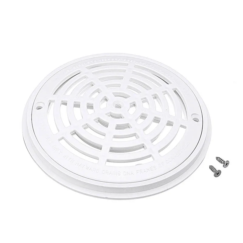 8Inch Replacement Round Main Drain Cover With Screws for Swimming Pool HG99in Parts
