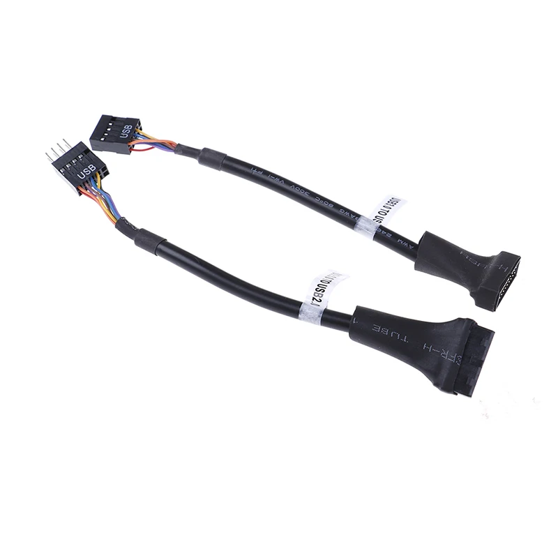 USB 3 0 20 Pin Материнская плата заголовок к 2 9 адаптер конвертер кабель для компьютера