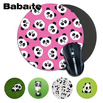 

Babaite panda gamer play mats comfort rubber round Mousepad Size for 20x20CM 22x22cm Speed Version Gaming Mousepads