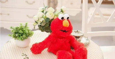 25 см Высококачественный кунжут уличная игрушка Elmo большая птица Печенья Монстр ручной кукольный кукла развивающая мягкая игрушка для Детский Рождественский подарок - Цвет: Черный