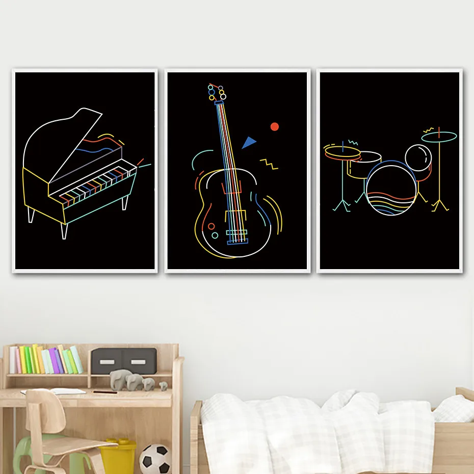 Line-Drawing-Wall-Art-Jazz-Musical-Instrument-Notation-Painting-Enjoy-Music-Nordic-Posters-Prints-Living-Room (3)