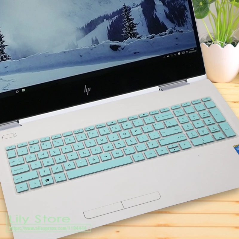15 дюймовый ноутбук Клавиатура Защитная крышка для Hp Envy X360 15 15t 2-в-1 15,6 ''15-cp0013nr 15-as020nr as133cl - Цвет: whiteblue
