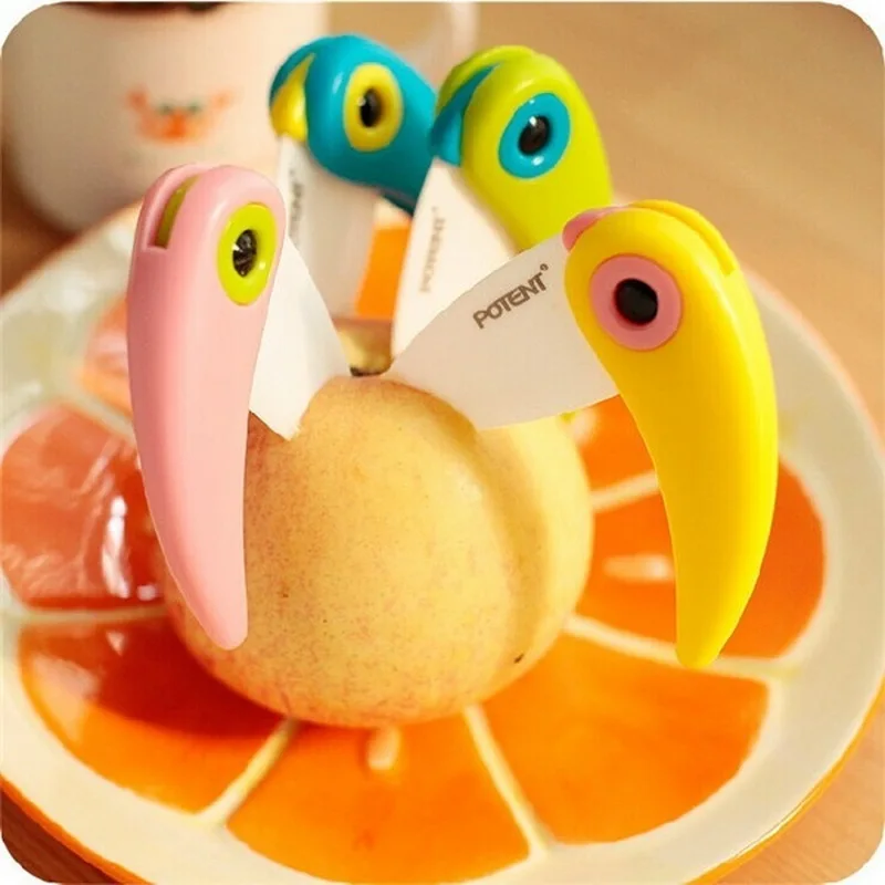 

Urijk Cutlery Cutter Bird Parcel Peeler Mini Lunch Ceramic Cut Kitchen Carton Blade Box Pare Peel Slice Fold Knife Cute Fruit