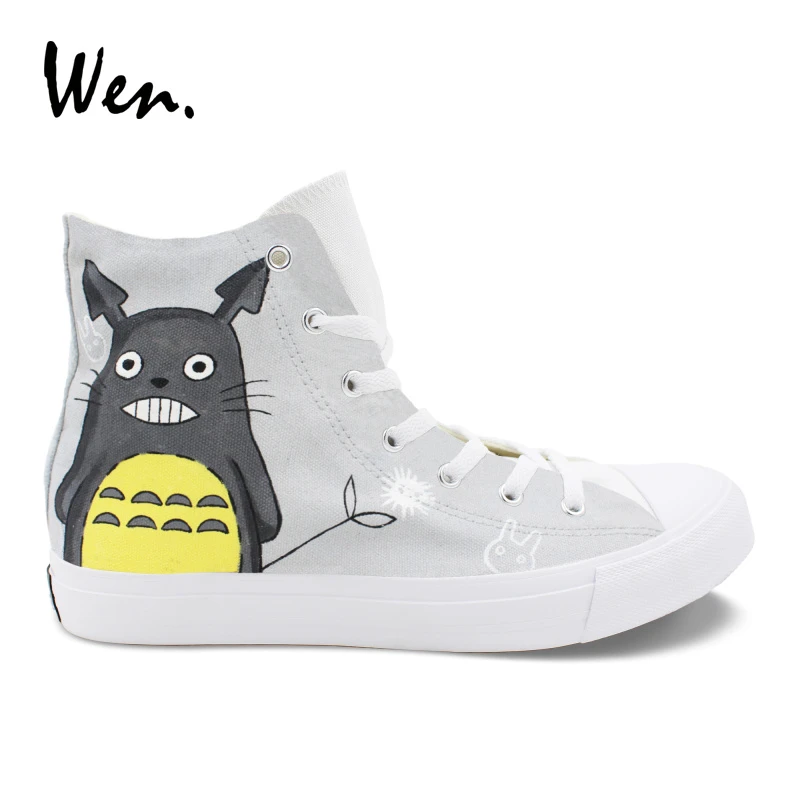 Wen zapatillas de deporte pintadas a mano para hombre y mujer, alpargatas planas de lona con diseño de Anime, My neborder para Cosplay|shoes designer|shoes casualshoes shoes - AliExpress