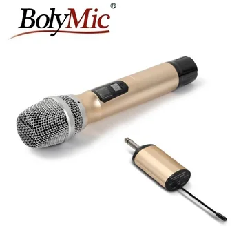 

Bolymic Wireless Microphones karaoke with Rechargeable Receiver UHF Cordless Microphone