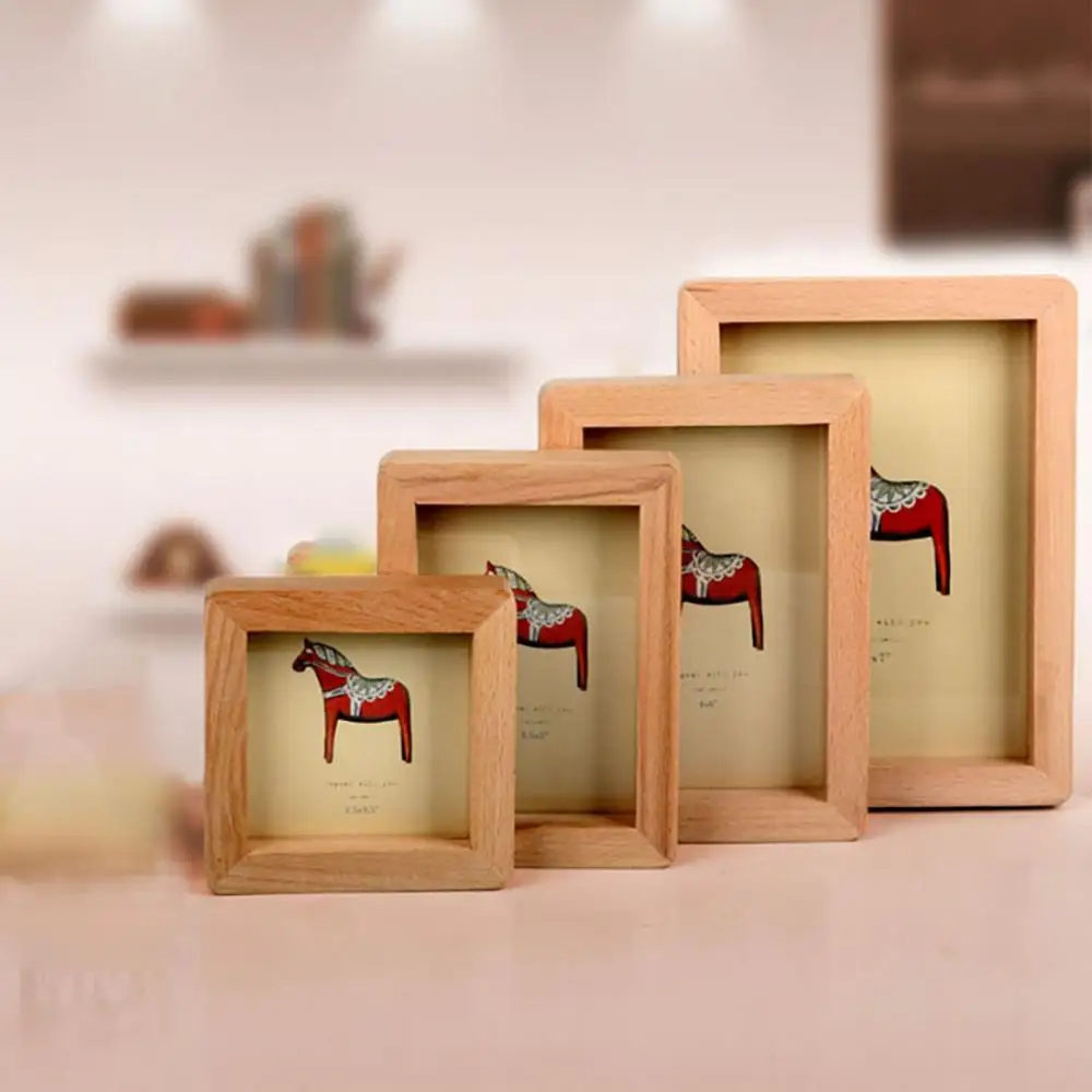 

1 Pcs Wooden Photo Frame Concise Picture Wall Frame For Living Room Picture Frame Album Poster Frame Home Decor Cadre Photo