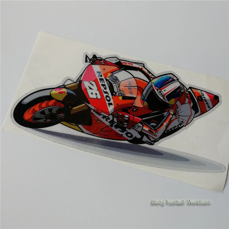 Светоотражающие наклейки Grand Prix для мотоцикла Дани педроса 26 дюймов|team decals|decals