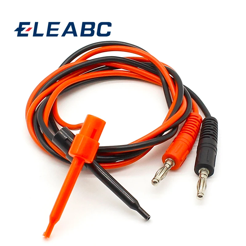 1 pair Multimeter Dual Test Hook Clip to Male Banana Plug Cable | Обустройство дома