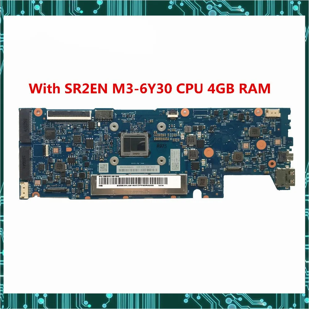 

originalFor Lenovo YOGA 710-11ISK Laptop Motherboard 5B20L46160 With SR2EN M3-6Y30 CPU 4GB RAM CYG11 NM-A771 MB Tested