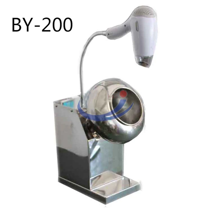 

Commercial Pill Sugar Candy Coating Machine Pellets Coater BY-200 Y