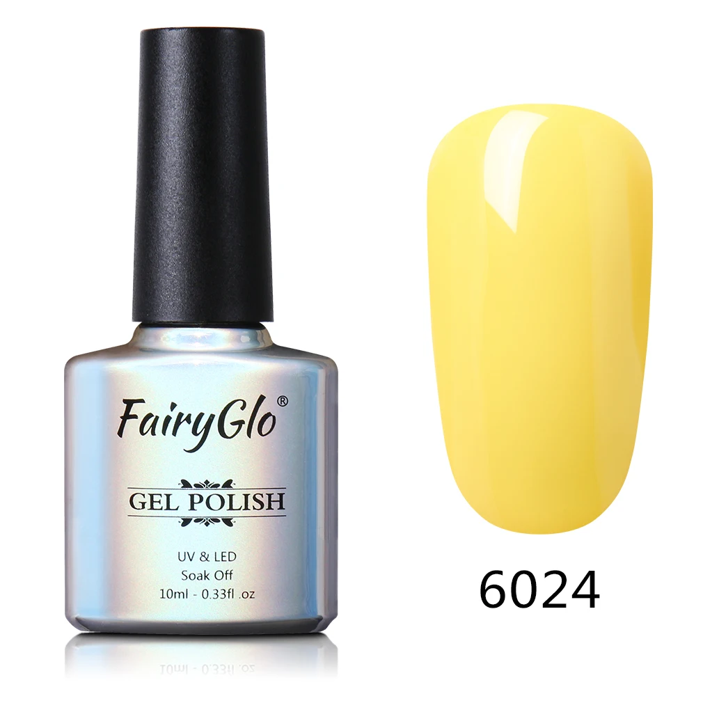 FairyGlo 10 мл один шаг Гибридный гель УФ светодиодный гель для ногтей стемпинг для украшения ногтей Гель-лак для ногтей, био-Гели Soak Off полу Perment лак 3 в 1 гвозди - Цвет: 6024
