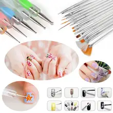 20Pcs Beauty Nail Art Design Set Dotting Painting Drawing Polish Brush Pen Fashion Nail Beauty Makeup Tools