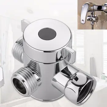 

G1/2" Three Head Function Switch Adapter Control Valve 3 Way Tee Connector Shower Head Diverter Valve For Toilet Bidet Shower