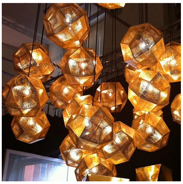 

novel creative etch ART of LIGHT pendant light Dia 25/32/48cm led e27 modern aluminum pendant lamp for shop bar 1669