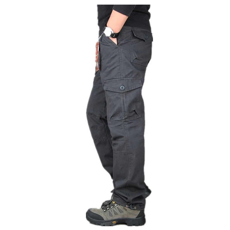  ICPANS 2019 Tactical Pants Men Military Army Black Cotton ix9 Zipper Streetwear Autumn Overalls Car