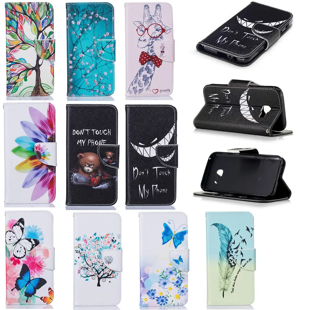 

PU Cases For Huawei P Smart Dual SIM FIG-LX1 Book Flip Wallet Cases Covers For HUAWEI P Smart FIG-LX22 Cases TPU Full Housing