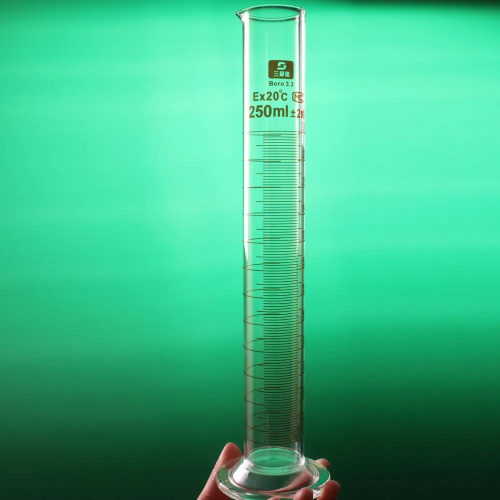 A grade Laboratory 250ml Measuring cylinder with Scale High