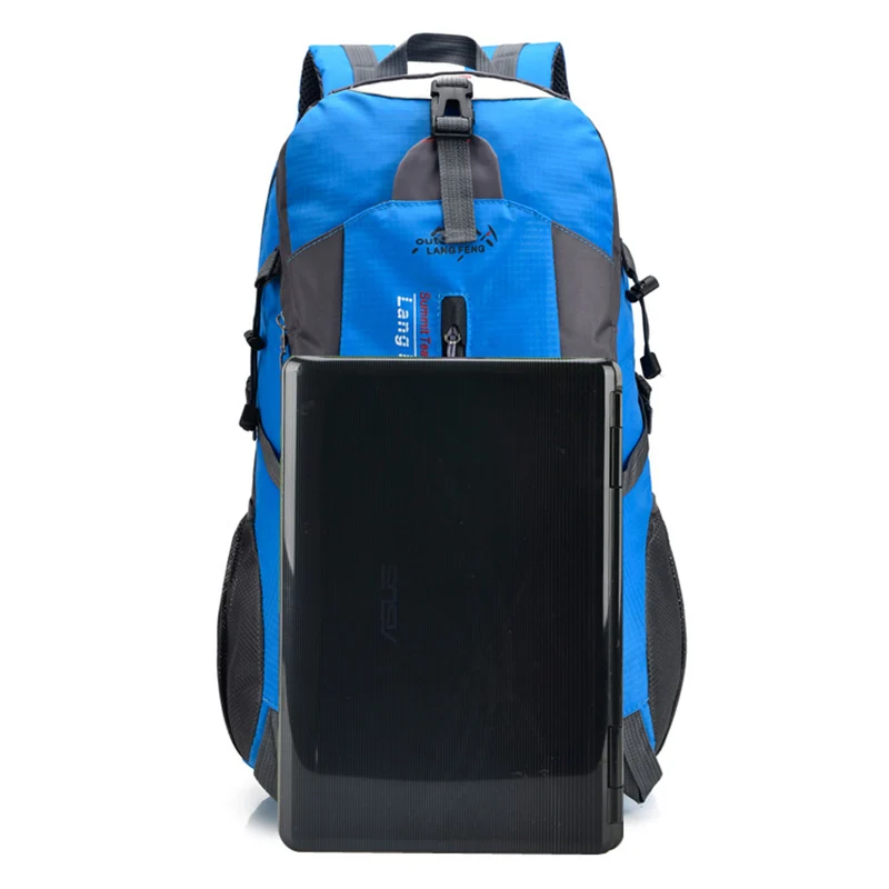 Mochila de nailon para hombre de gran capacidad impermeable Mochila de viaje Escolar Mochila de alta calidad para ordenador portátil Mochila Mochila de nailon para hombre de gran capacidad impermeable Mochila de viaje Escolar Mochila de alta calidad para ordenador portátil Mochila