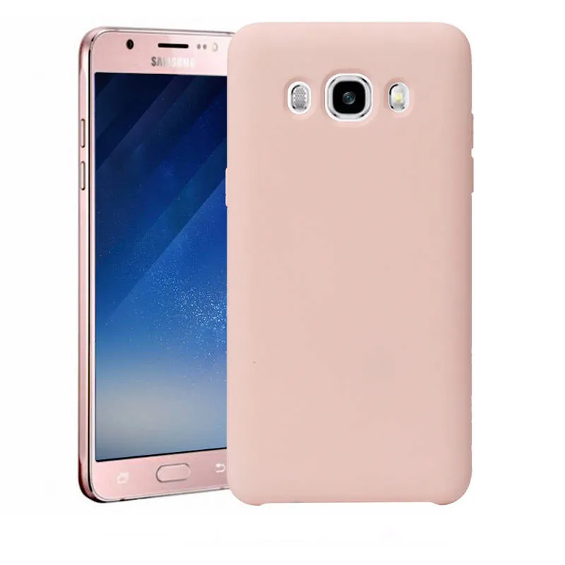 

For Samsung Galaxy J7 2016 J710 Case Liquid Silicone Rubber Soft Cover For Samsung J7 2016 Candy color Cases Shockproof Case