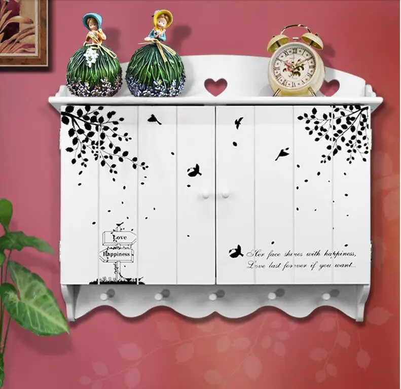 

The distribution box is decorated with wall trim