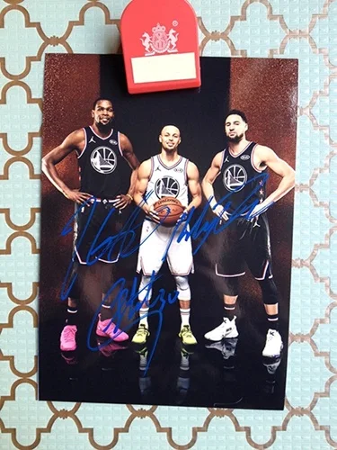 3 Ручная подписка Stephen Curry autographed оригинальное фото 5*7 автографов в чернилах 062019 - Цвет: 3